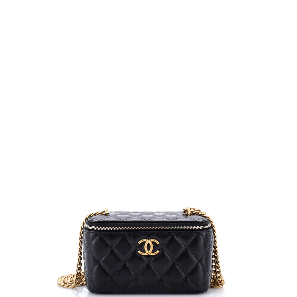 Chanel Small All Slide Long Vanity Case with Chain